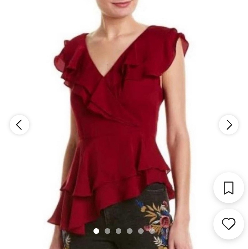 Alicia + Olivia Flounce Top